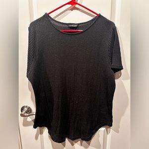 SHEIN black top with wood buttons on back